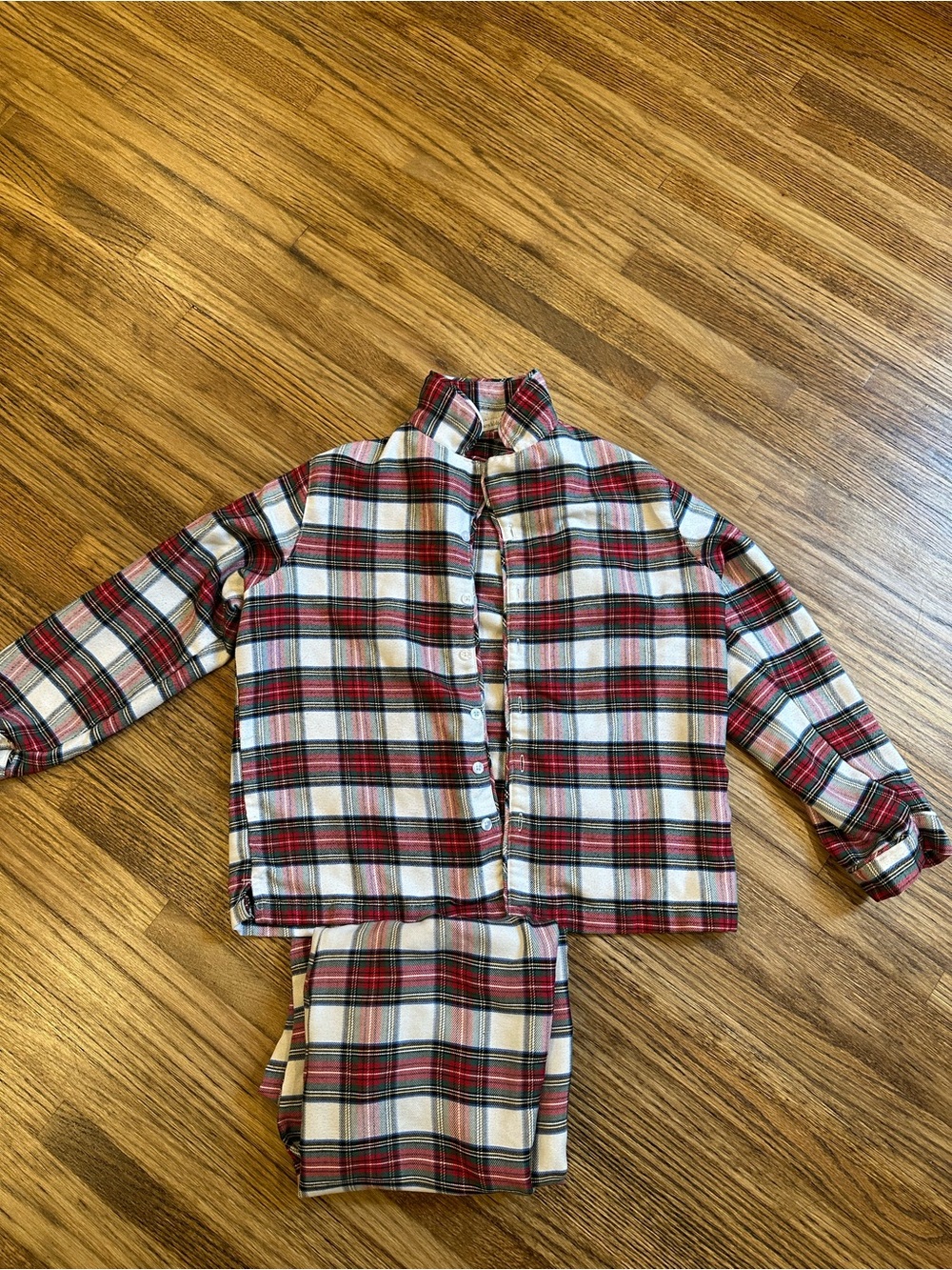 Pottery Barn Kids Plaid Pajama Set
